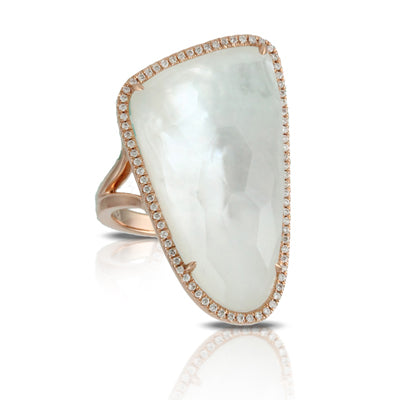 Doves Mother of Pearl Ring