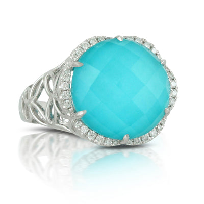 Doves Turquoise Ring