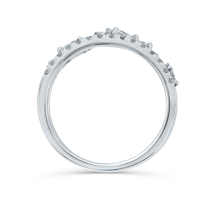 PRIVE' 18K WHITE GOLD & 0.72CTSTACKABLE BAND