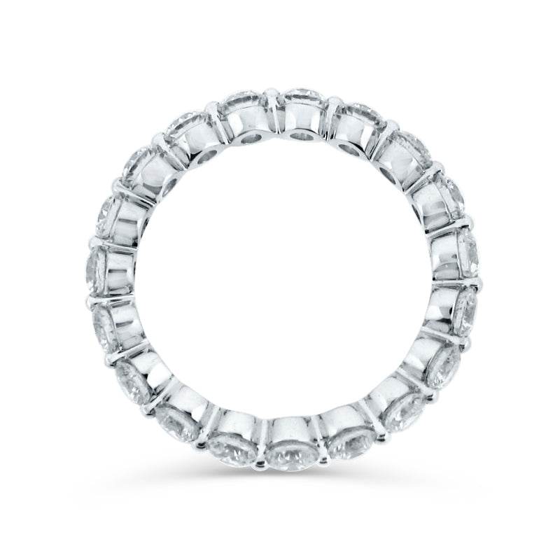 PRIVE' 18K WHITE GOLD 2.14CT SHARED PRONG DIAMOND ETERNITY BAND