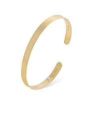 Uomo Collection 18K Yellow Gold Engraved Cuff Bracelet