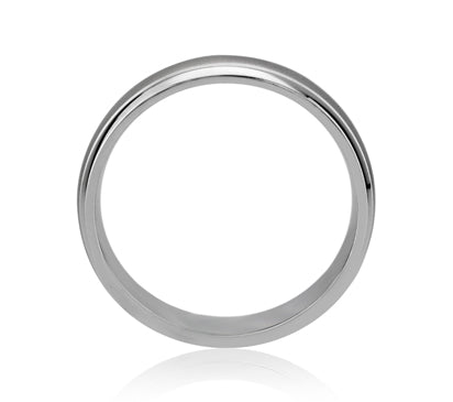 A.JAFFE CLASSICS CLASSIC BRUSHED AND BRIGHT FINISH COMBINATION MEN'S RING