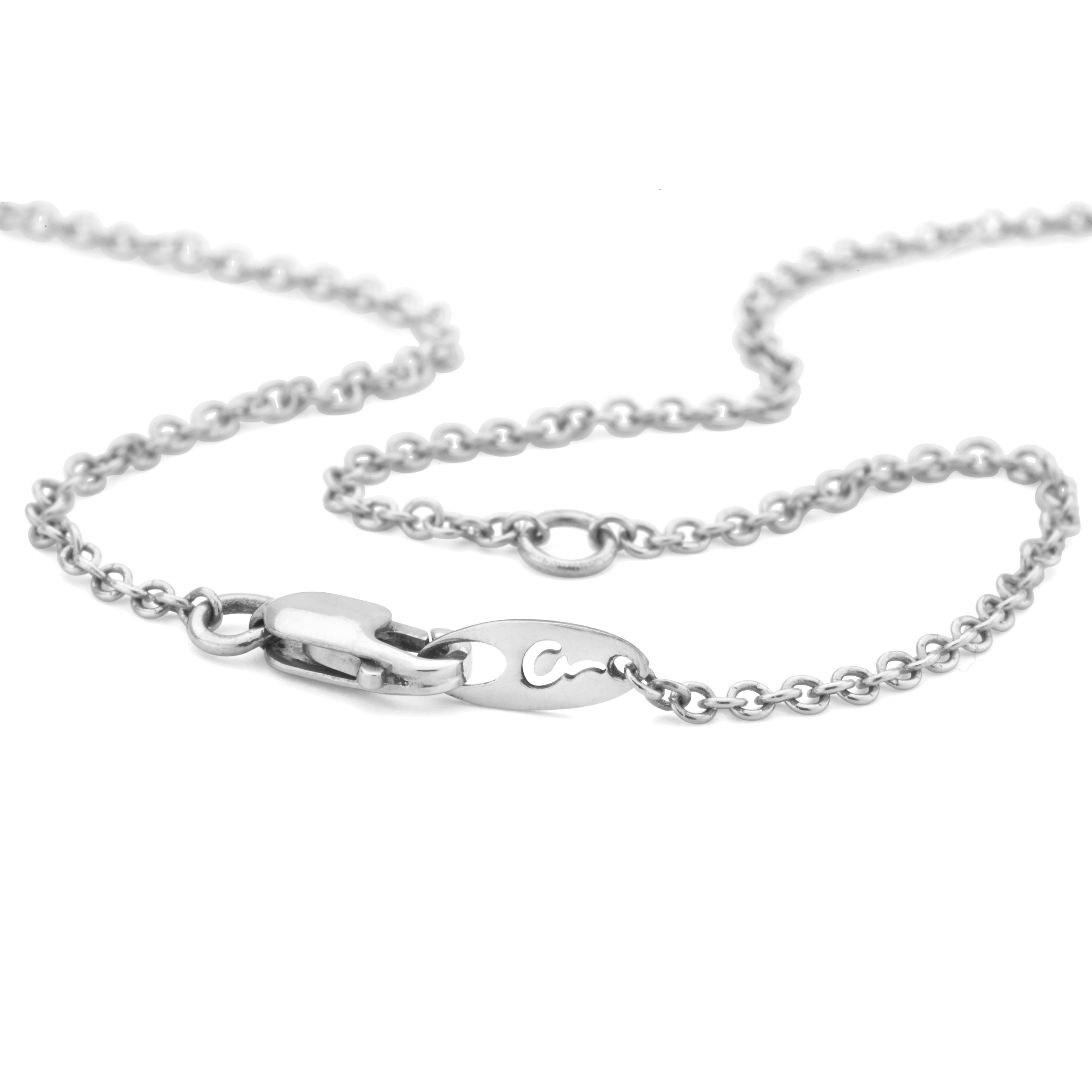 A.JAFFE  16" WHITE GOLD CHAIN WITH 2" EXTENDER