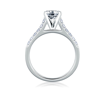 A.JAFFE CLASSICS CATHEDRAL CLASSIC ENGAGEMENT RING 0.3             (not including center stone)