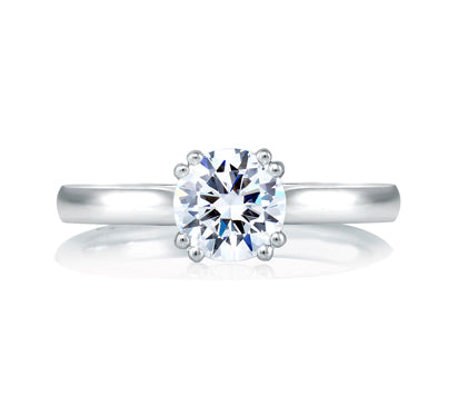 A.JAFFE CLASSICS CLASSIC DOUBLE PRONG SOLITAIRE ENGAGEMENT RING