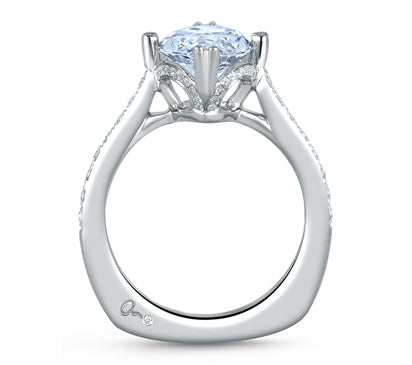 A.JAFFE SEASONS OF LOVE STATEMENT MARQUISE ENGAGEMENT RING 0.36             (not including center s