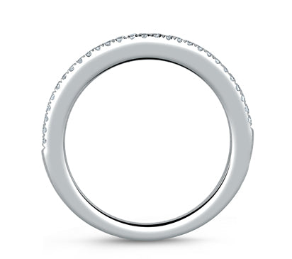 A.JAFFE SEASONS OF LOVE DELICATE PAVÉ CONTOUR BAND 0.15