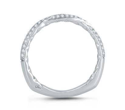A.JAFFE QUILTED COLLECTION EXQUISITE DELICATE QUILTED ANNIVERSARY BAND 0.18