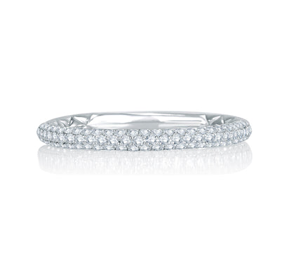 A.JAFFE QUILTED COLLECTION DELICATE QUILTED ANNIVERSARY BAND 0.29