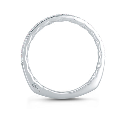A.JAFFE QUILTED COLLECTION DELICATE QUILTED ANNIVERSARY BAND 0.14