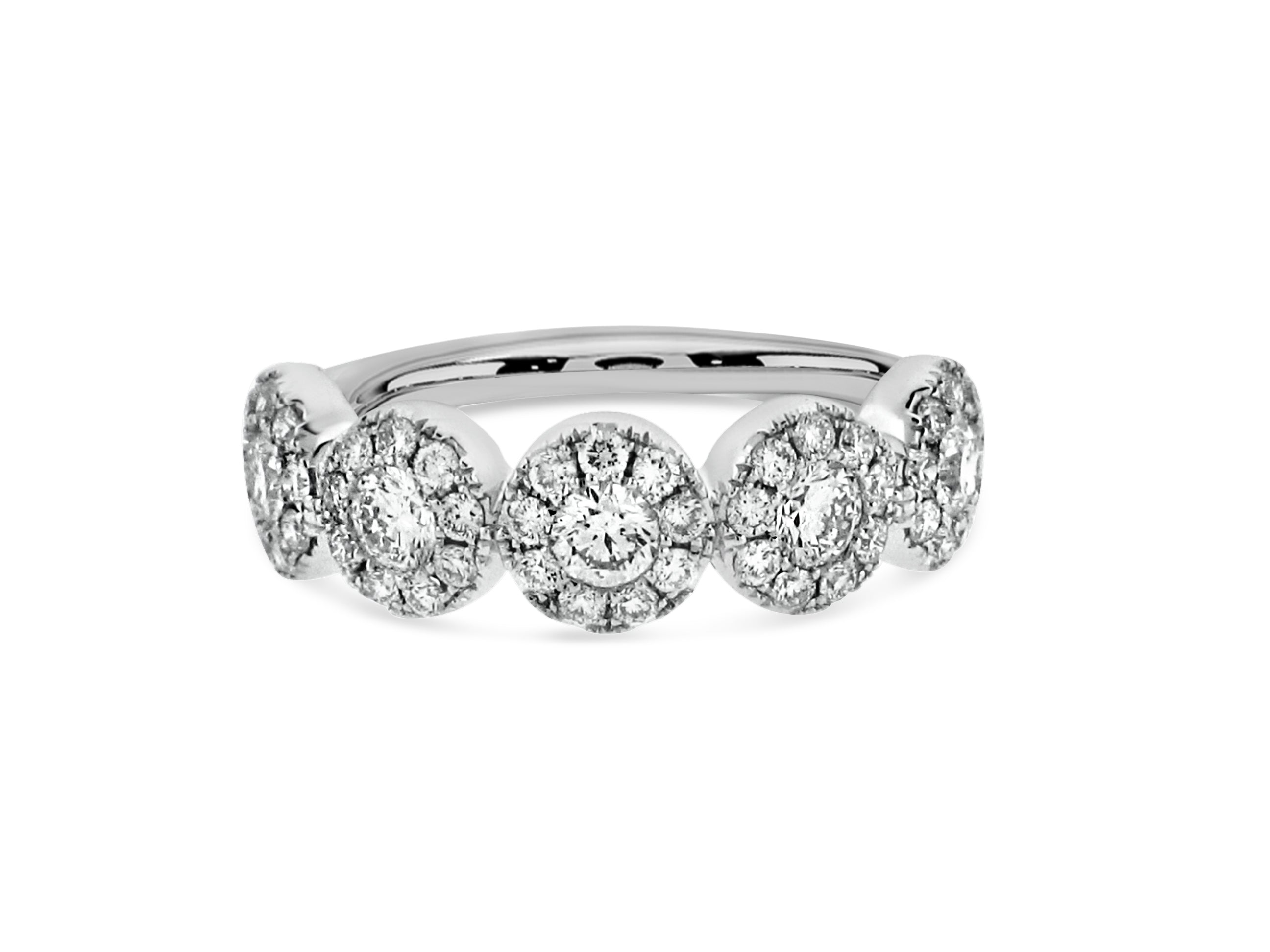 PRIVE'18K WHITE GOLD  1.03CT VS CLARITY AND G DIAMOND BAND