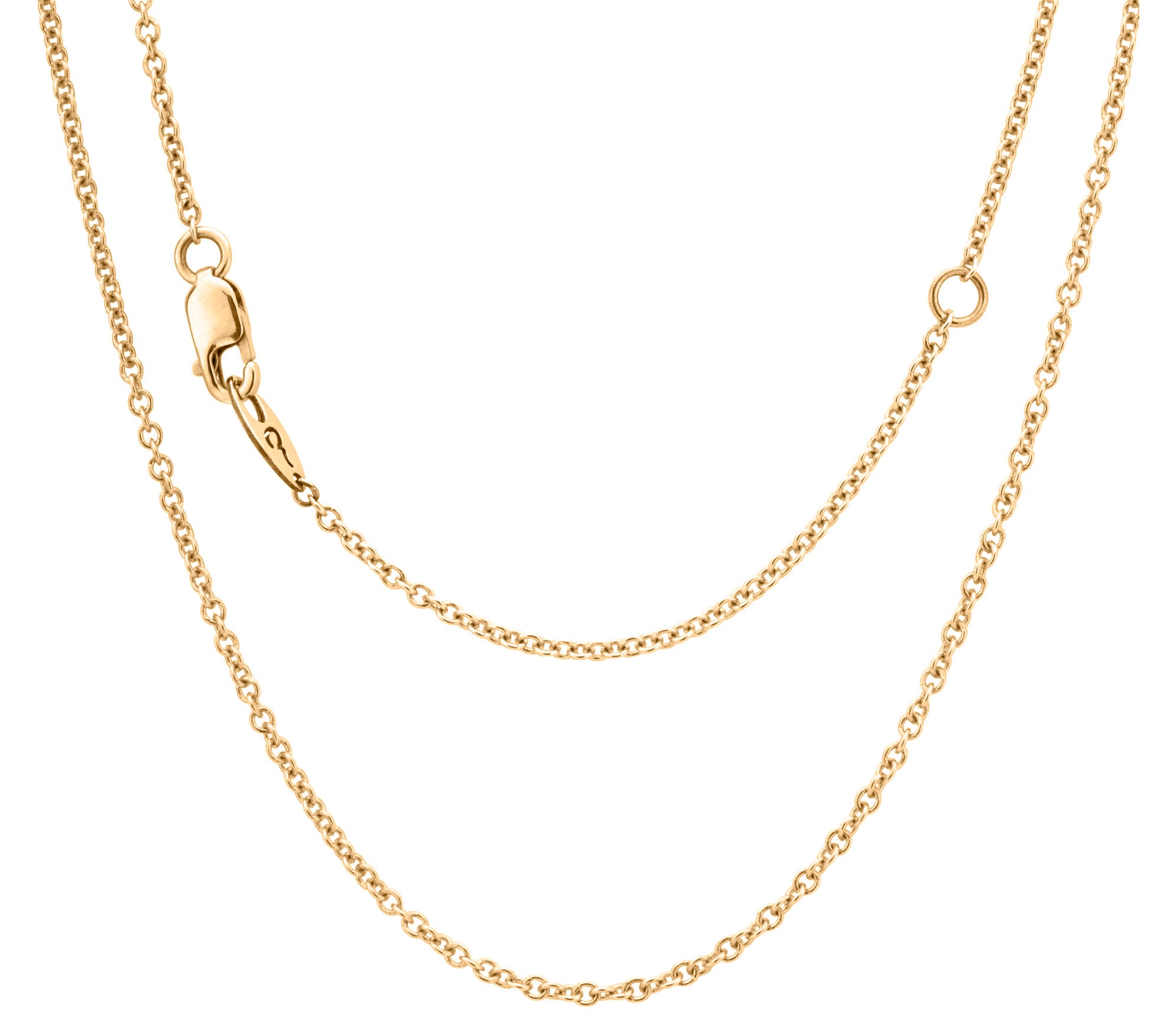 A.JAFFE  16" YELLOW GOLD CHAIN WITH 2" EXTENDER